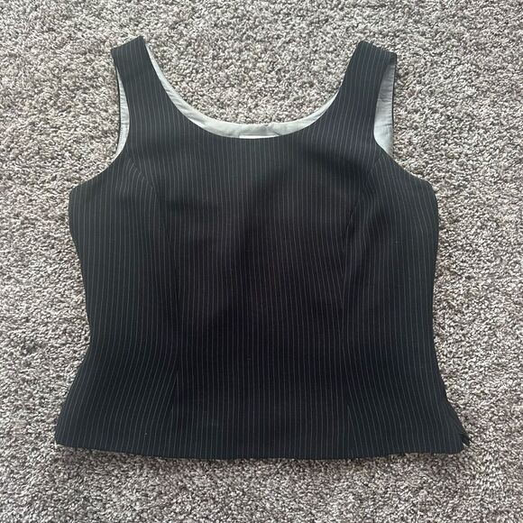 Tahari Vintage Pin Stripe Vest - Picture 1 of 3